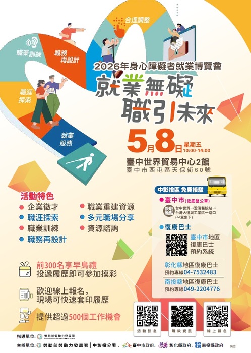 就業無礙 職引未來-2026年身心障礙者就業博覽會