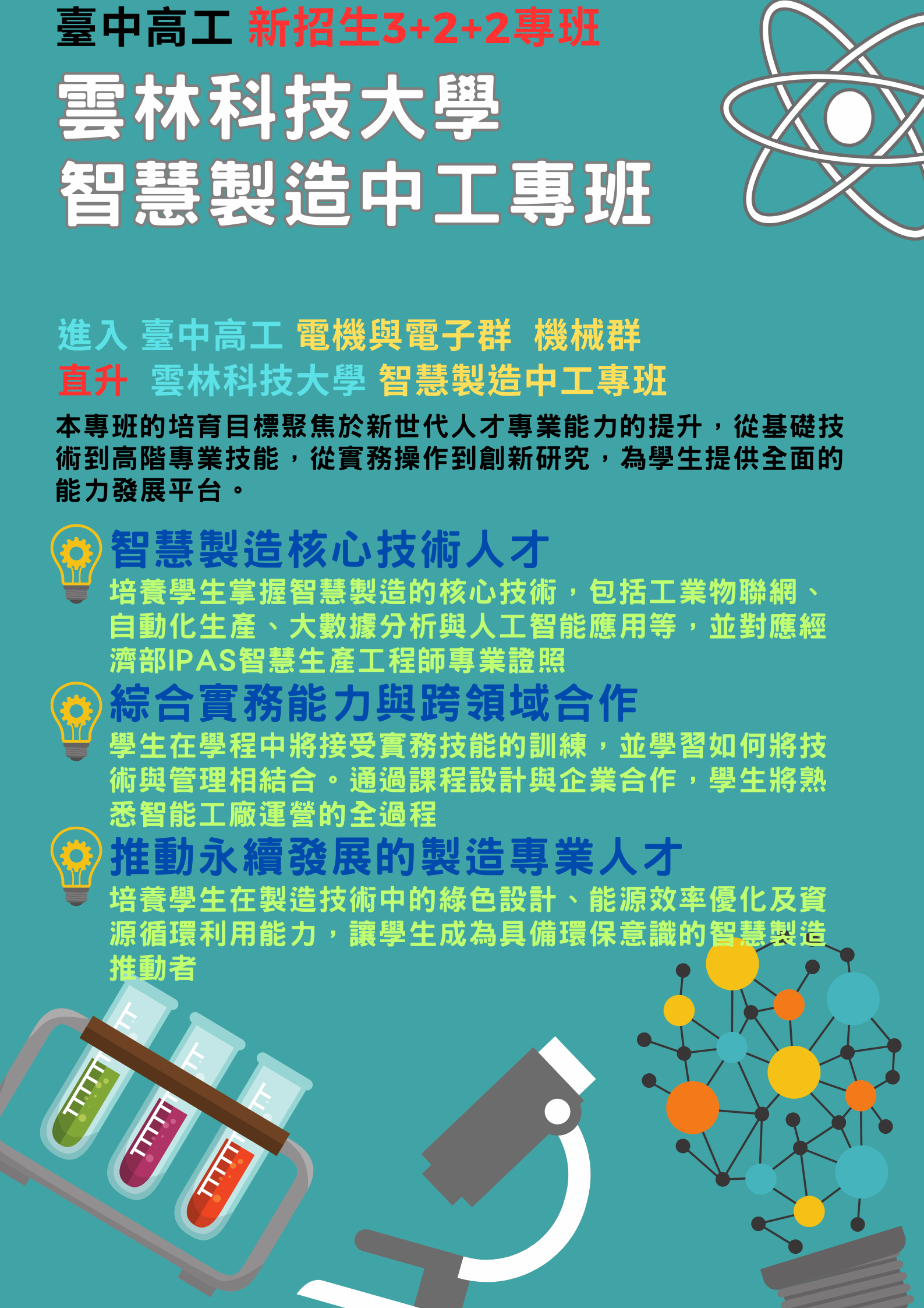 連結到臺中高工雲林科技大學3+2+2新五專招生(另開新視窗)